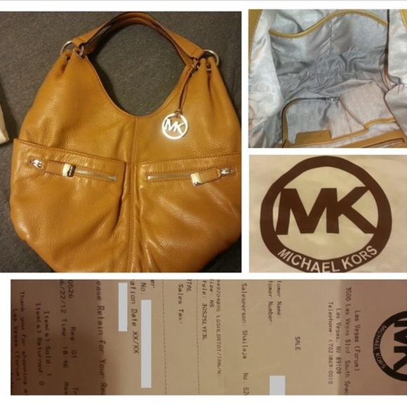 MK Michael Kors Large Layton Handbag Hobo EUC - Picture 2 of 2